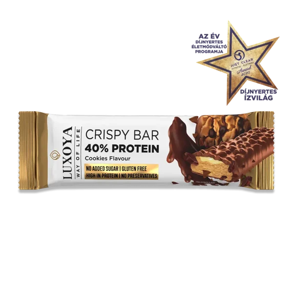 CRISPY BAR 40% PROTEIN ROPPANÓS FEHÉRJESZELET 45 g - Sütemény ízű