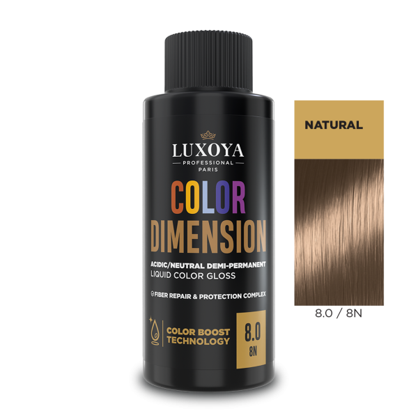 COLOR DIMENSION - Ápoló és ragyogást fokozó hajszínező 8.0/8N - 60ml