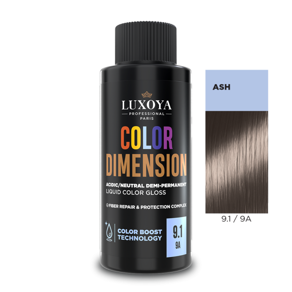 COLOR DIMENSION - Ápoló és ragyogást fokozó hajszínező 9.1/9A - 60ml