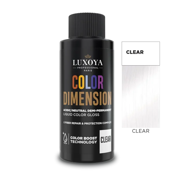 COLOR DIMENSION - Ápoló és ragyogást fokozó hajszínező Clear - 60ml