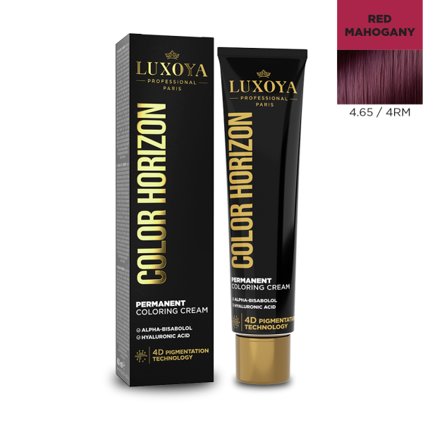 COLOR HORIZON - Ammóniás hajfesték 4.65/4RM 60ml