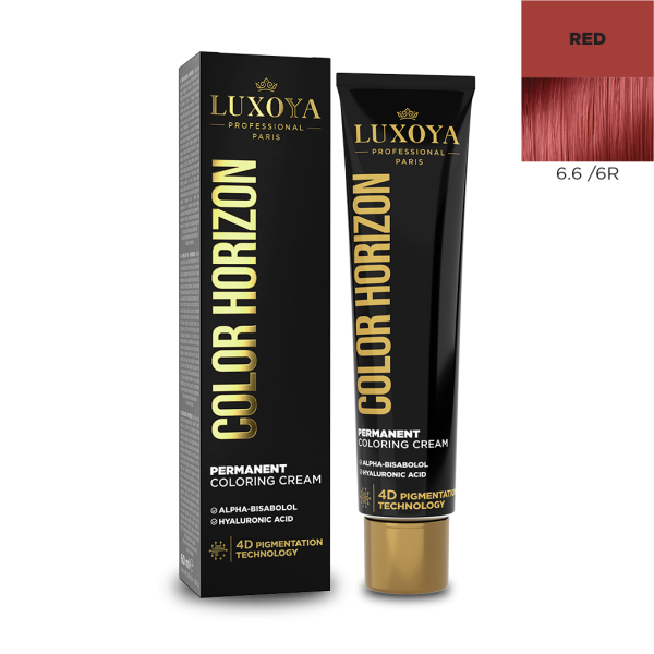 COLOR HORIZON - Ammóniás hajfesték 6.6/6R 60ml