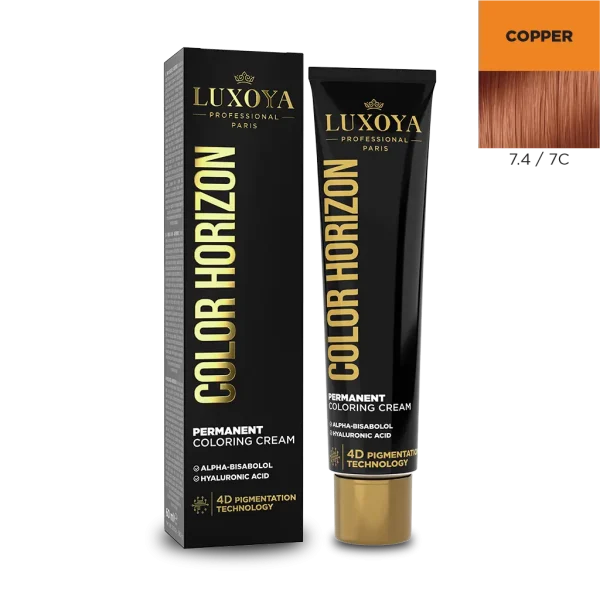 COLOR HORIZON - Ammóniás hajfesték 7.4/7C 60ml