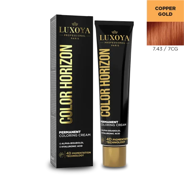 COLOR HORIZON - Ammóniás hajfesték 7.43/7CG 60ml