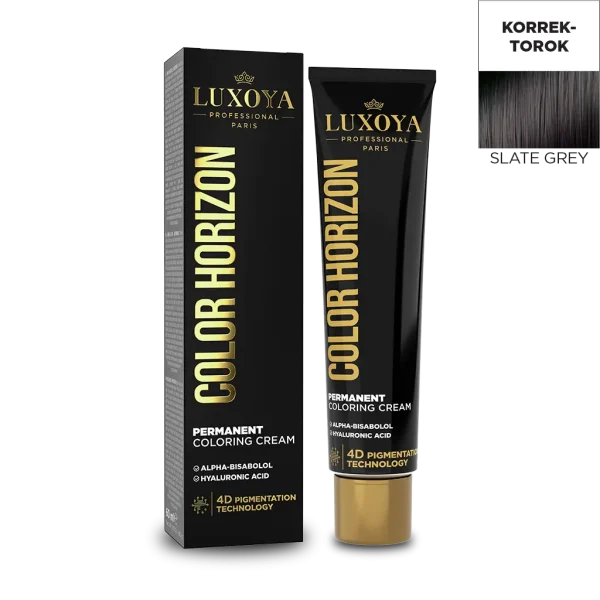 COLOR HORIZON SLATE GREY - Palaszürke Ammóniás hajfesték 60ml