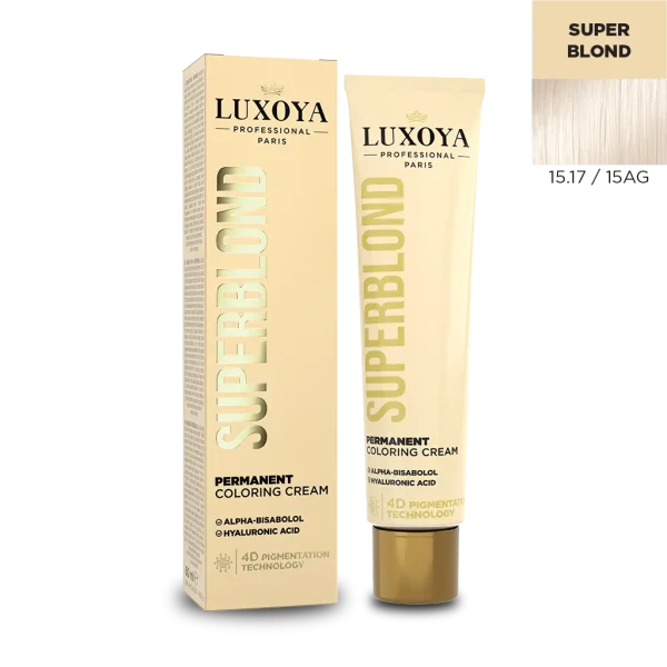 SUPERBLOND - Extra világosító ammóniás hajfesték 15.17/15AG 60ml